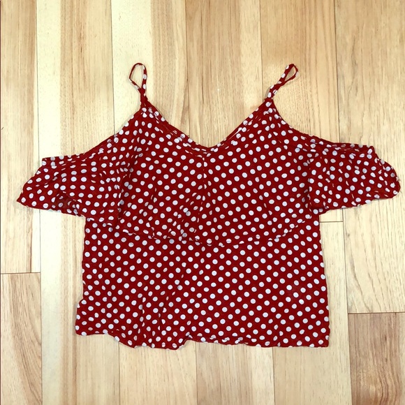 Bench off the shoulder polka dot shirt - Picture 2 of 5